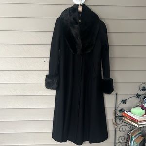 Vintage Long wool  oversized winter coat